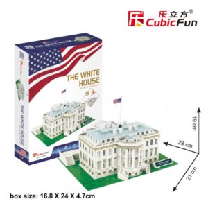 [:ru_RU]CubicFun 3D пазл Белый дом Вашингтон, 65 деталей[trim][:ro_RO]CubicFun puzzle 3D The White House, 65 piese