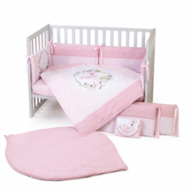 [:ru_RU]Veres Комплект для кроватки Flamingo Pink, 6 штк[trim][:ro_RO]Veres Set pentru pat Flamingo Pink,6 buc