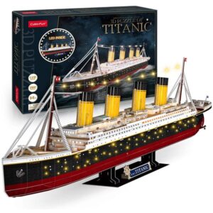 [:ru_RU]3D пазл “Титаник” со светодиодной подсветкой, 266 элемента[trim][:ro_RO]3D Puzzle „Titanic” cu iluminare LED, 266 elemente