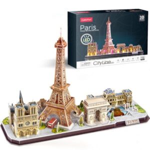 [:ru_RU]3D пазл “Париж”со светодиодной подсветкой, 115 элементов[trim][:ro_RO]3D Puzzle „Paris” cu iluminare LED, 115 elemente