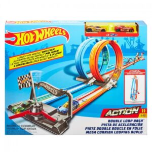 [:ru_RU]Mattel Hot Wheels Портативный трек Двойная петля[trim][:ro_RO]Set de joacă Hot Wheels Action - "Double Loop Dash"