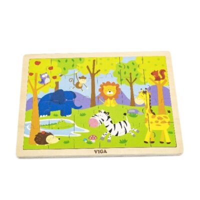 [:ru_RU]Деревянный пазл "Зверята" 24 эл.[trim][:ro_RO]Puzzle din lemn "AnimăluțeȚ 24 elem.