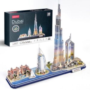 [:ru_RU]3D пазл “Дубай” со светодиодной подсветкой,182 элемента[trim][:ro_RO]3D Puzzle „Dubai” cu iluminare LED, 182 elemente